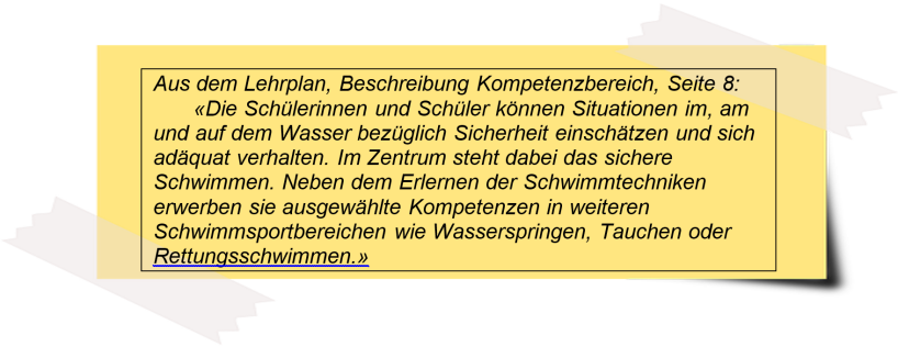 Aus dem Lehrplan, Beschreibung Kompetenzbereich, Seite 8: